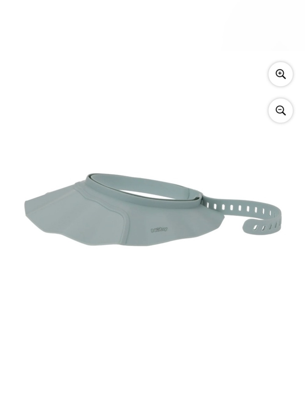 Kids Baby Bath Visor - Light Gray - Soft Eye Protection for Bath Time - NWT